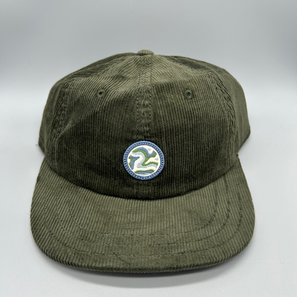 Patagonia Corduroy Hat Earth Currents Patch-Pine Needle Green